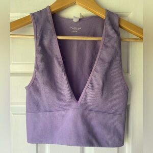 Out from Under Urban Outfitters VNeck Fitted Crop Tank Top Size M